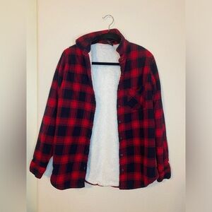 Forever 21 plaid flannel jacket size medium